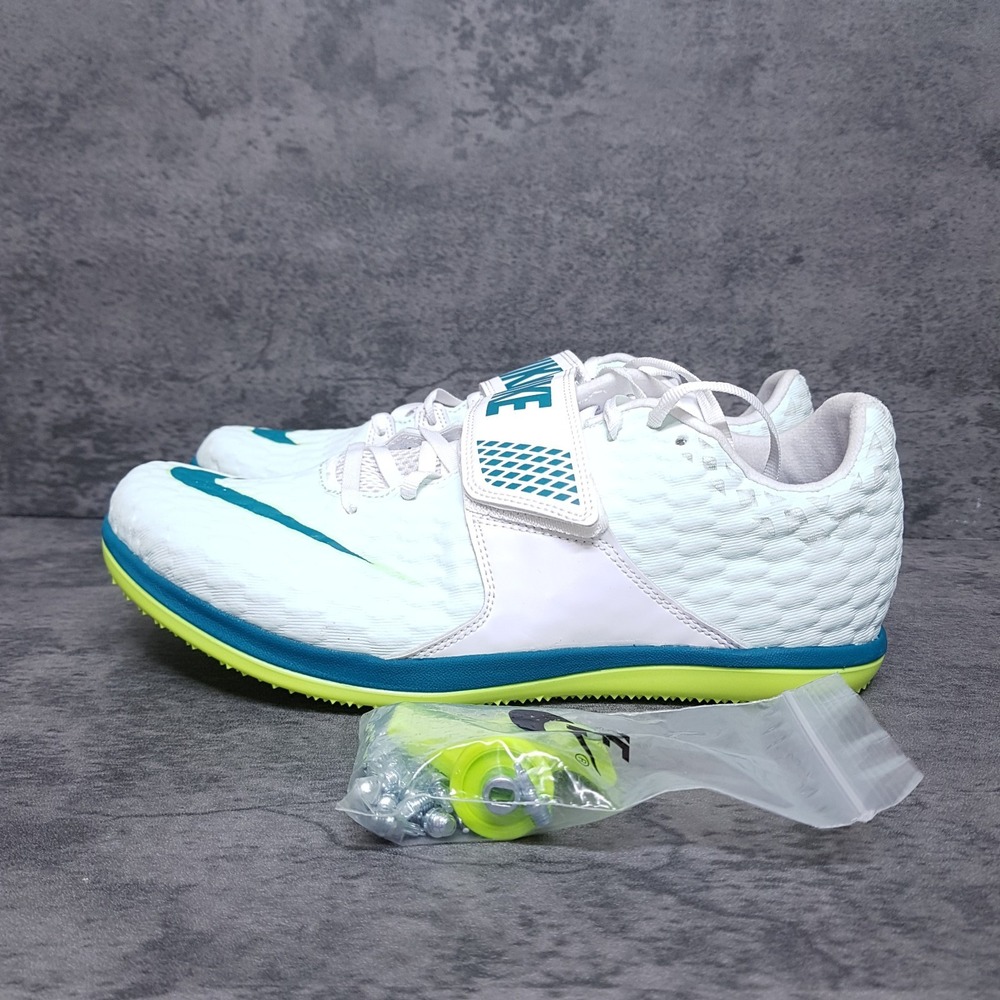 NIKE Zoom High Jump Elite Track & Field Cleats Mens 9.5 White FZ9636-100